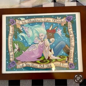 Shakespeare Midsummer
Nights Dream Fairy limited
edition print
Made by RGDDesign
